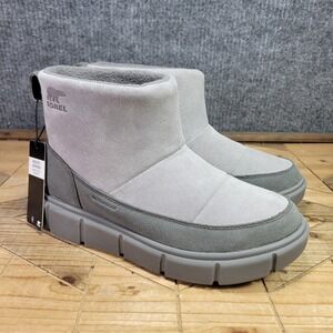 Sorel‎ Womens Explorer III Women's 5 Slip-On Waterproof Boot Chrome Grey/Quarry